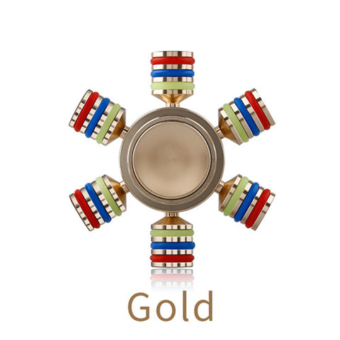 Metal Bullet Hand Fidget Spinner Detachable Finger Spinner Waterproof Design Adult Kid Child Rotation Colorful Stylish Toy Gyro