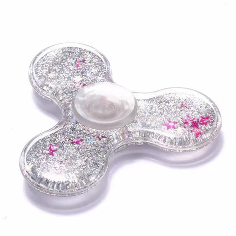 2017 New Transparent Plastic Fidget spinner Tri-Spinner Hand Finger toy Triangle ABS anti stress handspinner Finger toy spinner