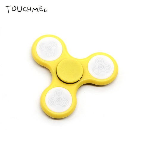 EDC Stress toy Tri Handspinner Metal Batman Hand Spinner LED Top Rainbow Fidget Spinner