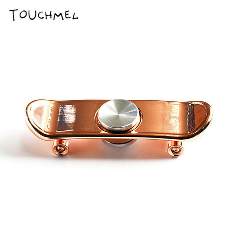 Hand Spinner Mini Finger Skateboard Alloy Stents Scrub Finger Scooter Skate Toy for Kids Metal Fingerboard Spinner Fidget