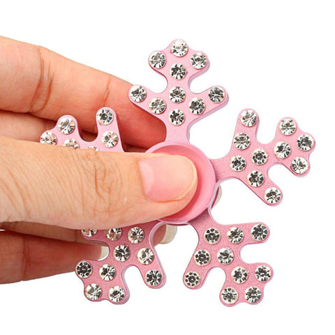 High Speed Metal Fidget Spinner Fashion Snowflake Hand Spinner Newest Design Tri-Spinner Stress Relieve Gyro Adult Kid Child Toy