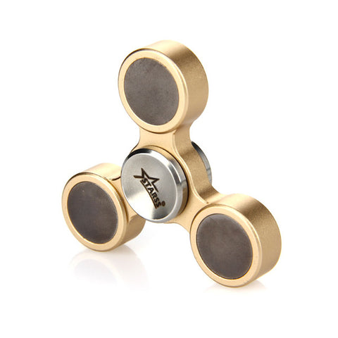 Do Dower Hand Spinner Aluminum Tri-Bar Hand Fidget Spinner Finger Toy Aluminum Made Replaceable Bearing Stress Relief Toy