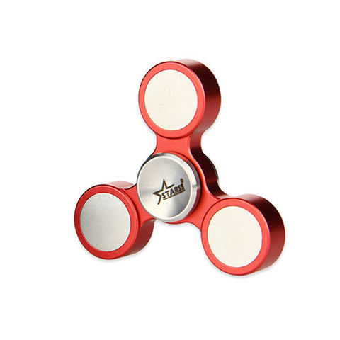 Do Dower Hand Spinner Aluminum Tri-Bar Hand Fidget Spinner Finger Toy Aluminum Made Replaceable Bearing Stress Relief Toy