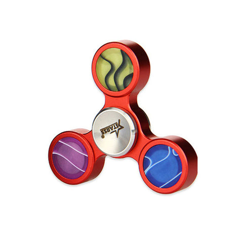 Do Dower Hand Spinner Aluminum Tri-Bar Hand Fidget Spinner Finger Toy Aluminum Made Replaceable Bearing Stress Relief Toy