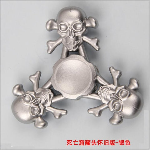 2017 Skull Fidget spinner hand spinner EDC toy For Autism ADHD Finger toy Bearing For Autism ADHD