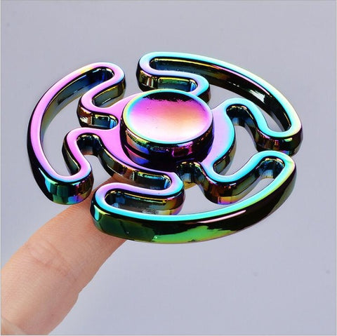 2017 3 colours Tri-spinner Finger Spinner Triangle Handspinner Fidget Hand Spinner Zinc Alloy Fidget Toy Anti Stress Kids Gift