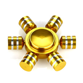 Fidget Spinner Aluminum Meterial Finger Spinner 608 Hybrid Ceramic Bearing EDC Hand Spinner Long Spinning with Six Spins Toy