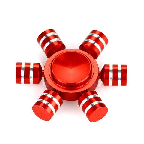 Fidget Spinner Aluminum Meterial Finger Spinner 608 Hybrid Ceramic Bearing EDC Hand Spinner Long Spinning with Six Spins Toy