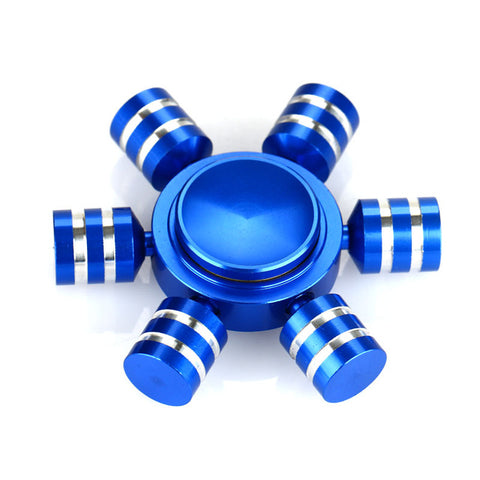 Fidget Spinner Aluminum Meterial Finger Spinner 608 Hybrid Ceramic Bearing EDC Hand Spinner Long Spinning with Six Spins Toy