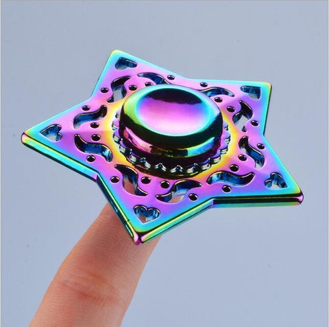 2017 3 colours Tri-spinner Finger Spinner Triangle Handspinner Fidget Hand Spinner Zinc Alloy Fidget Toy Anti Stress Kids Gift