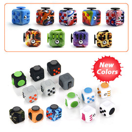 ABS Fidget Cube Toys Desk Spin Magic Cubes Stress Relief Toy ABS Material Puzzle Cube EDC Toys Anti Stress Gifts for Kids Adults