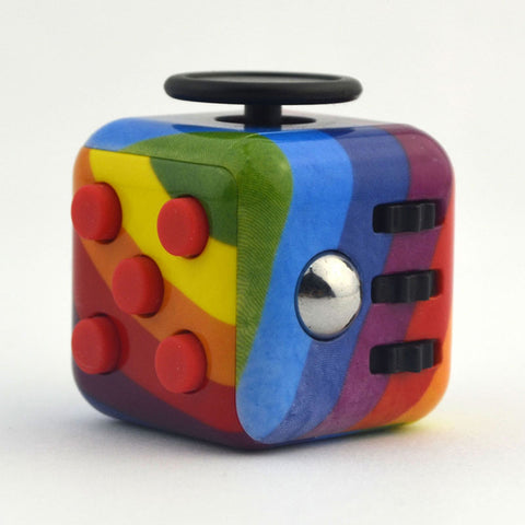 ABS Fidget Cube Toys Desk Spin Magic Cubes Stress Relief Toy ABS Material Puzzle Cube EDC Toys Anti Stress Gifts for Kids Adults