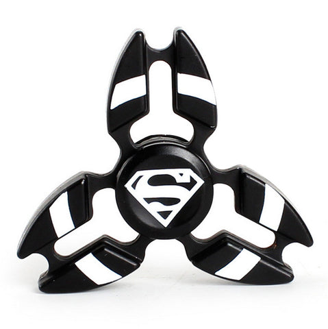 Latest Hero Metal Fidget Puzzle Spinner Hand Newest Iron Man Finger Spinner Spider Man Tri-spinner Adult Kid Child Relax Toy