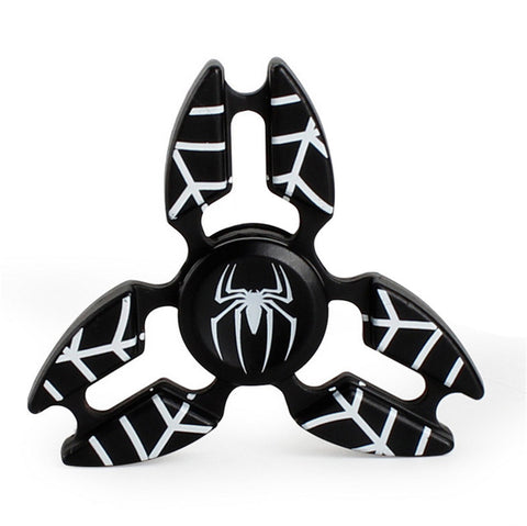 Latest Hero Metal Fidget Puzzle Spinner Hand Newest Iron Man Finger Spinner Spider Man Tri-spinner Adult Kid Child Relax Toy