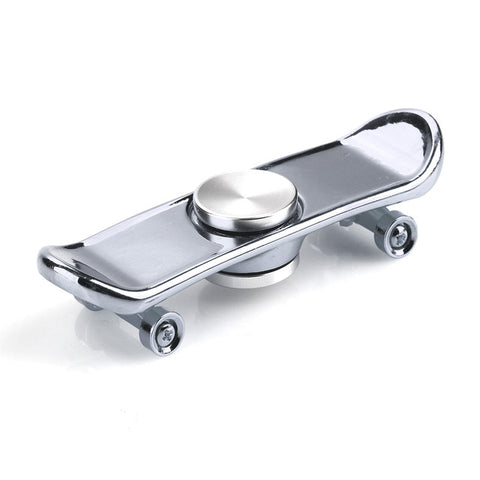 Hand Spinner Finger Skateboard Alloy Holder Scooter Skate   Metal Fidget Spinner Finger Toy For Autism ADHD Relieve Stress Toys