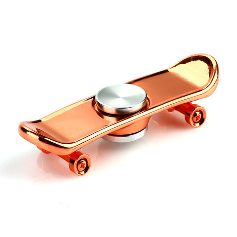 Hand Spinner Finger Skateboard Alloy Holder Scooter Skate   Metal Fidget Spinner Finger Toy For Autism ADHD Relieve Stress Toys