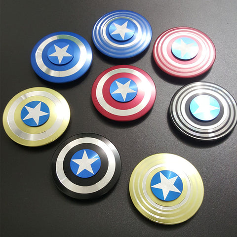 2017 Super Heroes American Captain Spider man  Handspinner Fidget Spinner Hand EDC Toy R188 Bearing Funny Anti Stress Reliever