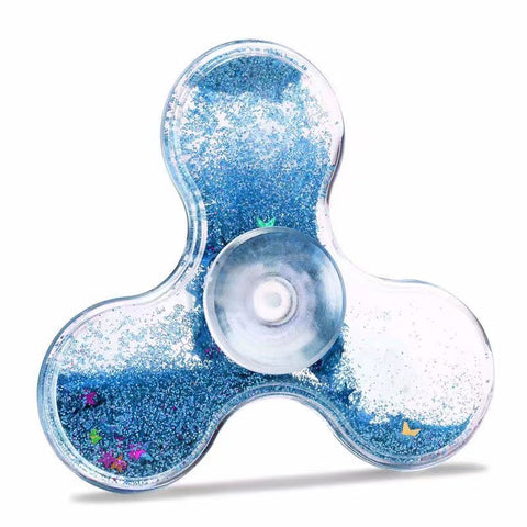 2017 New Transparent Plastic Fidget spinner Tri-Spinner Hand Finger toy Triangle ABS anti stress handspinner Finger toy spinner