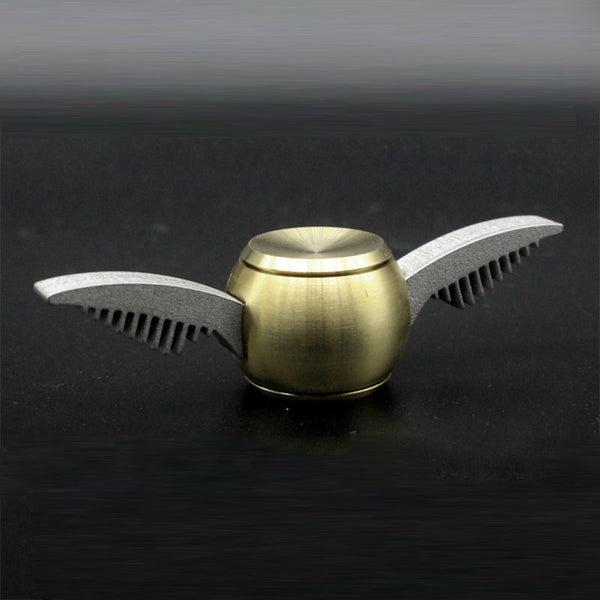 Metal EDC Hand Spinner Copper Golden Snitch Fidget Spinner with R188 Bearing Finger Spinner Toys Anti Stress Toys For ADD & ADHD