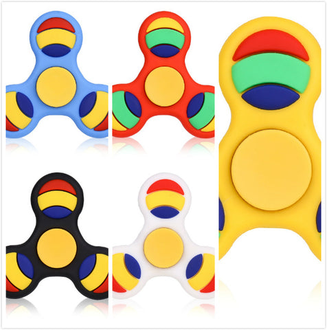 2017 Fidget Spinner Finger Spinner Tri-spinner Hand Spinner Bearing Anti Stress Fidget Toy Handspinner Plastic Glow in The Dark