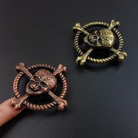 2017 Fidget Spinner Finger Toy Handspinner Metal alloy Anti Stress Christmas Toys for Children Halloween Gifts Skull Head Hand