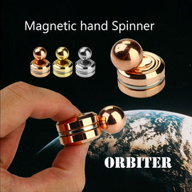 New Magnetic Orbiter Hand Spinner Fidget Toy MAGNETIC ORBITER Ball Metal Finger Spinning EDC Anti-stress Toys For Autism ADHD