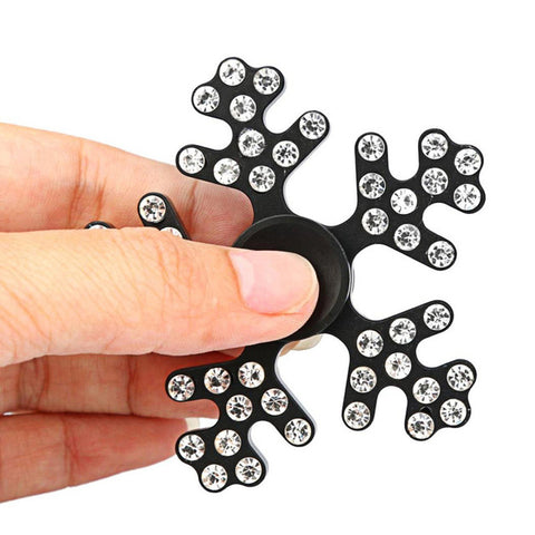 High Speed Metal Fidget Spinner Fashion Snowflake Hand Spinner Newest Design Tri-Spinner Stress Relieve Gyro Adult Kid Child Toy