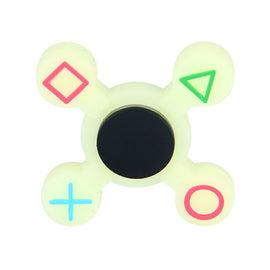 Luminous Hand Spinner Silicone geometry Signs Four Leaves Fidget Spinner Symbol Glow EDC Anti Stress Finger Toy For Autism ADHD