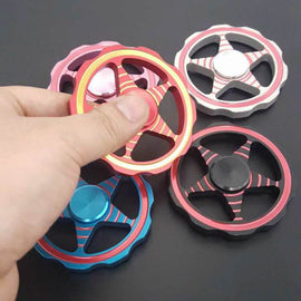 2017 Fidget Spinner Finger Toy Aluminum alloy Anti Stress EDC Handspinner Christmas Toys for Children Rainbow Ball Hand Spinners