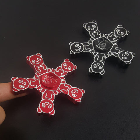 2017 Fidget Spinner Finger Toy Metal Alloy Anti Stress Handspinner Christmas Toys for Children Panda Snowflake Kungfu Spinner