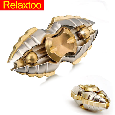 Metal Hand Fidget Spinner Relieve Stress Fantastic Gold Spiner Alien Pupa Finger Spinner Designed Adult Kid Child Lotus Toy Gyro