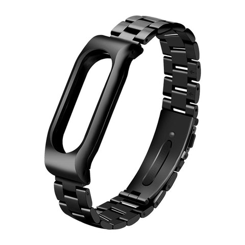 Metal Strap For Xiaomi Mi Band 2 Screwless Stainless Steel Silica gel Bracelet For MiBand 2 Replace Accessories For Mi Band2