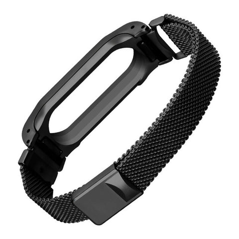 Metal Strap For Xiaomi Mi Band 2 Screwless Stainless Steel Silica gel Bracelet For MiBand 2 Replace Accessories For Mi Band2