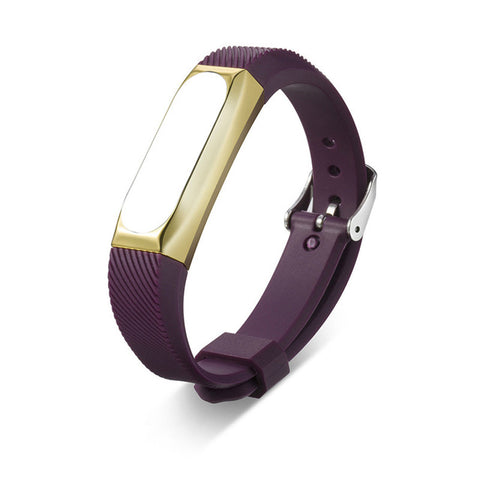 Metal Strap For Xiaomi Mi Band 2 Screwless Stainless Steel Silica gel Bracelet For MiBand 2 Replace Accessories For Mi Band2